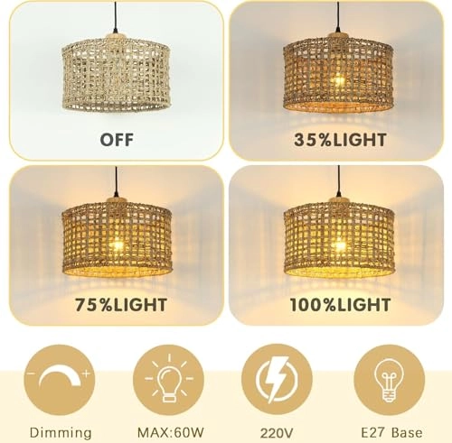 Rattan Ceiling Lamp
