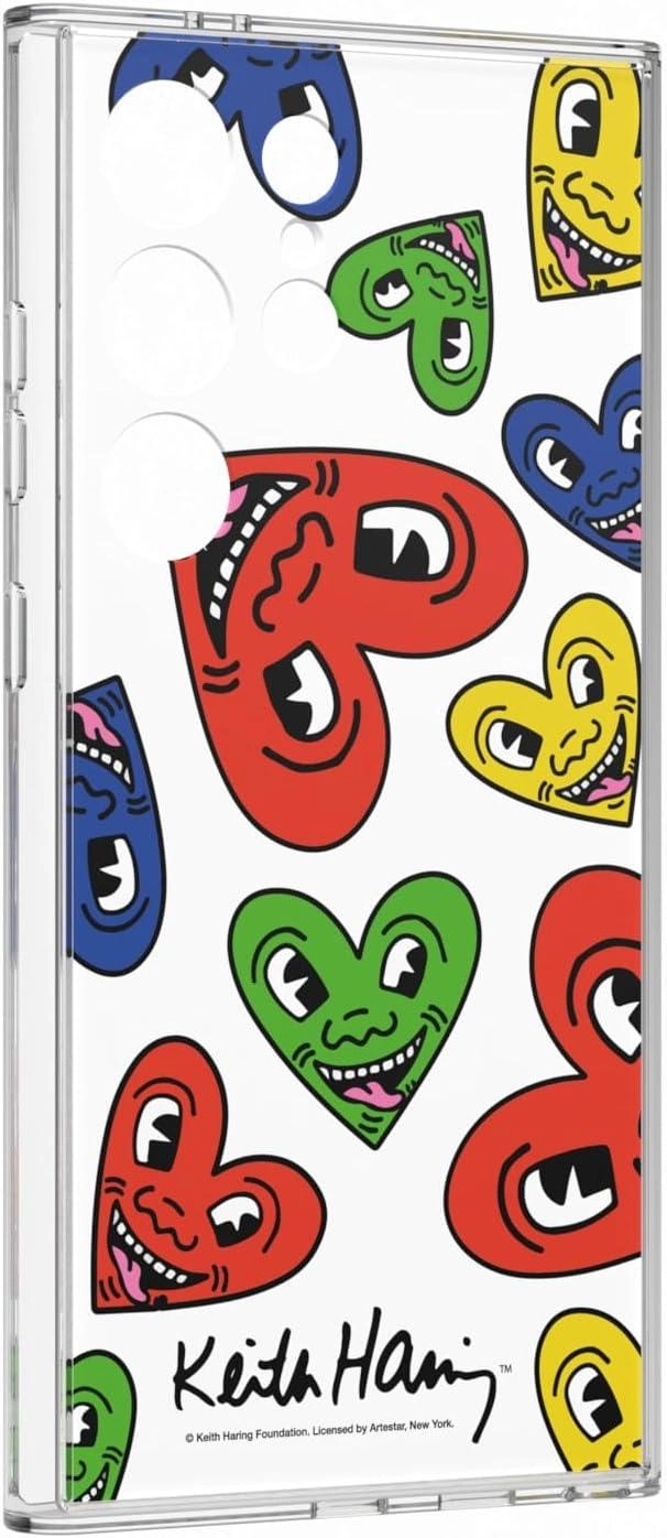 Samsung S24 Ultra Keith Haring Heart Plate - Red