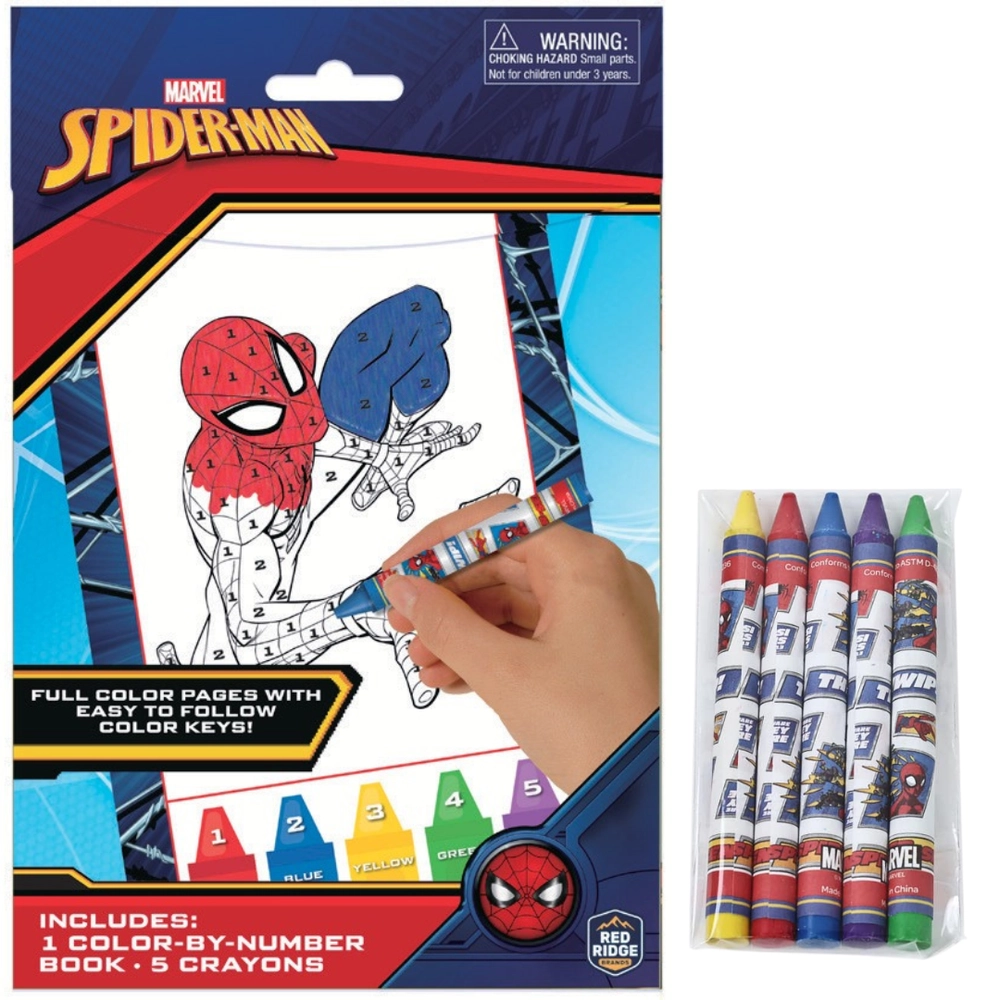 Marvel Spider-man Color By Number Kit - 3+ years