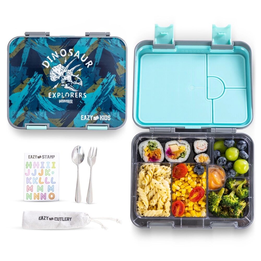 6 & 4 Convertible Bento Lunch Box - Butterfly Purple