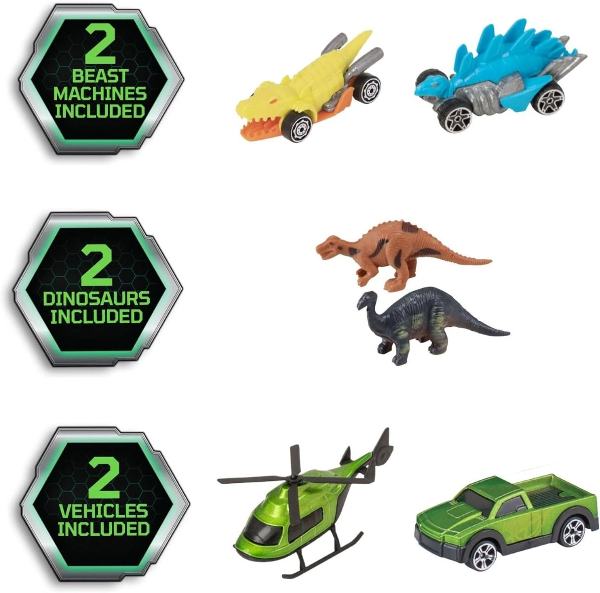 Beast Machines Dino Destroyer - 3-inch 4pcs