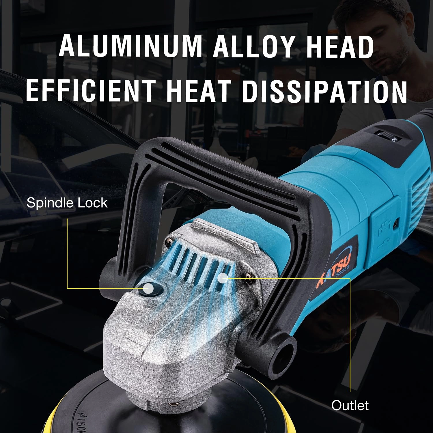 Car Polisher - 1200W 150mm 180mm