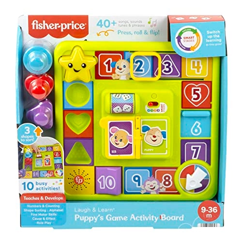 Puppy's Game Activity Board - 9 months to 3 years