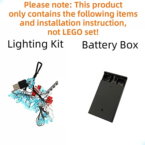 LED Light Kit Back to The Future Time Machine for LEGO 10300