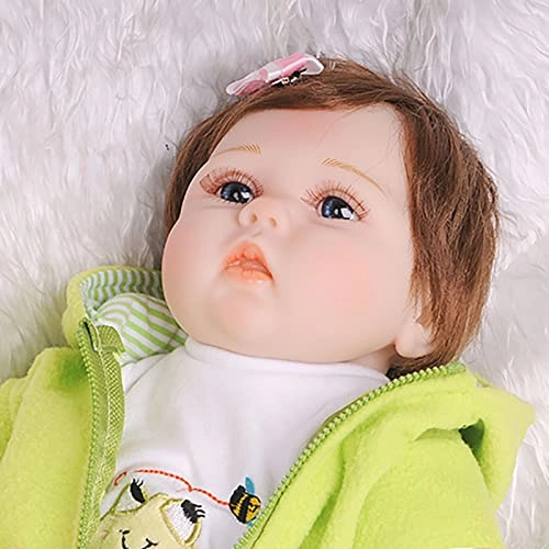 Reborn Baby Doll - 55cm Soft Silicone Limbs Cloth Body