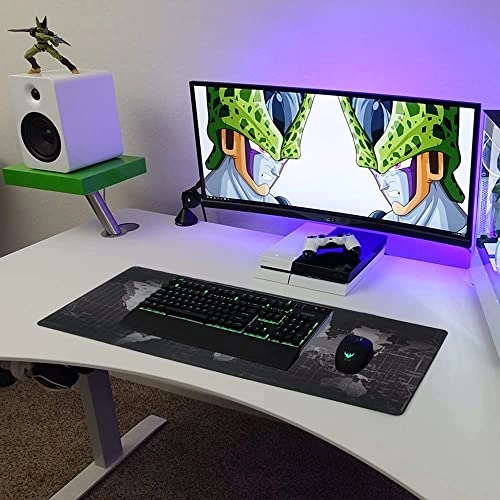 World Map Fabric Gaming Mouse Pad - 90x40 cm