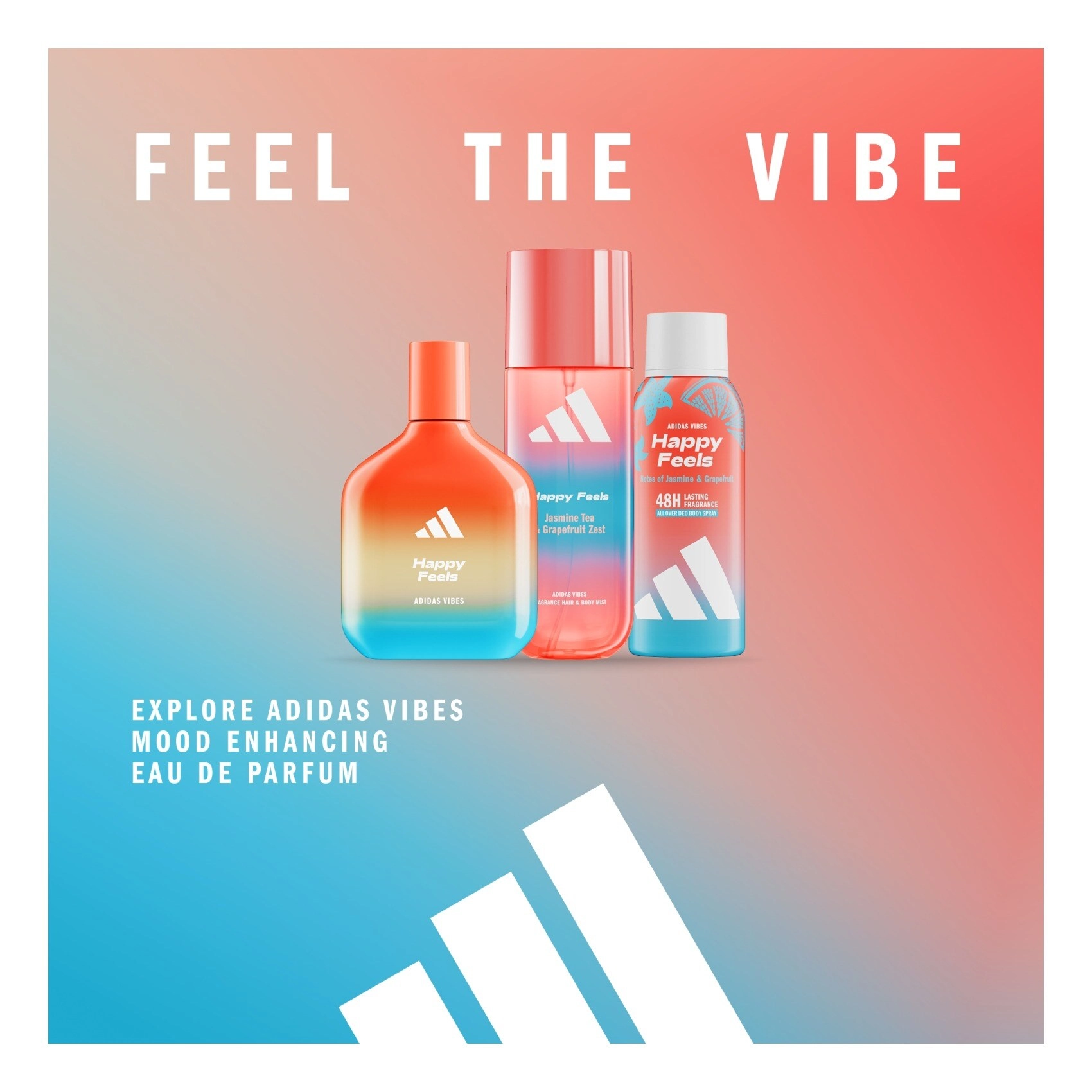 Vibes Happy Feels - 236ml Jasmine Tea and Grapefruit Zest