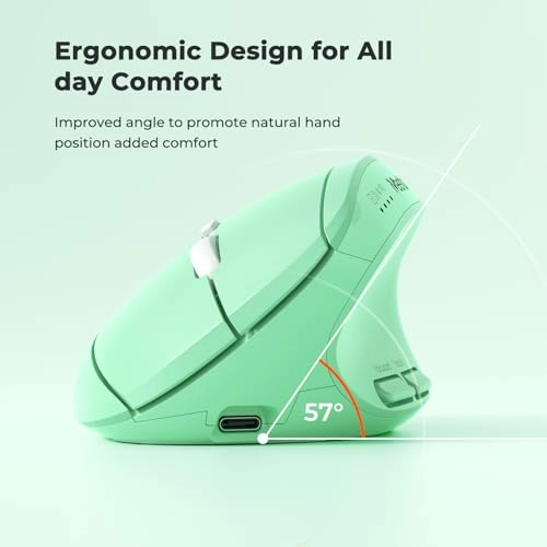 Ergonomic Vertical Mouse - Bluetooth USB