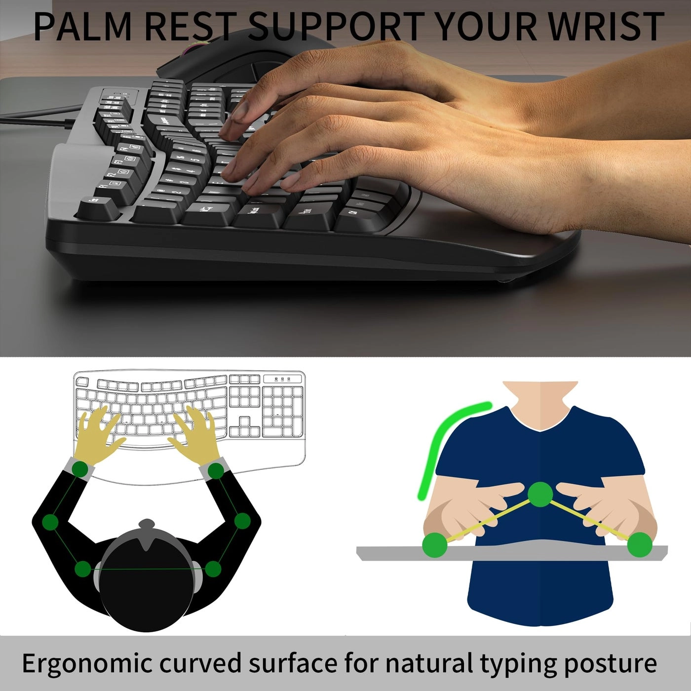 Ergonomic Keyboard - USB-A