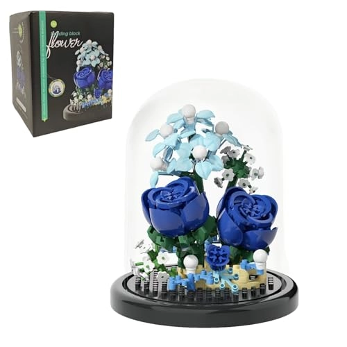 Micro Bricks Building Set - Blue Rose 270pcs