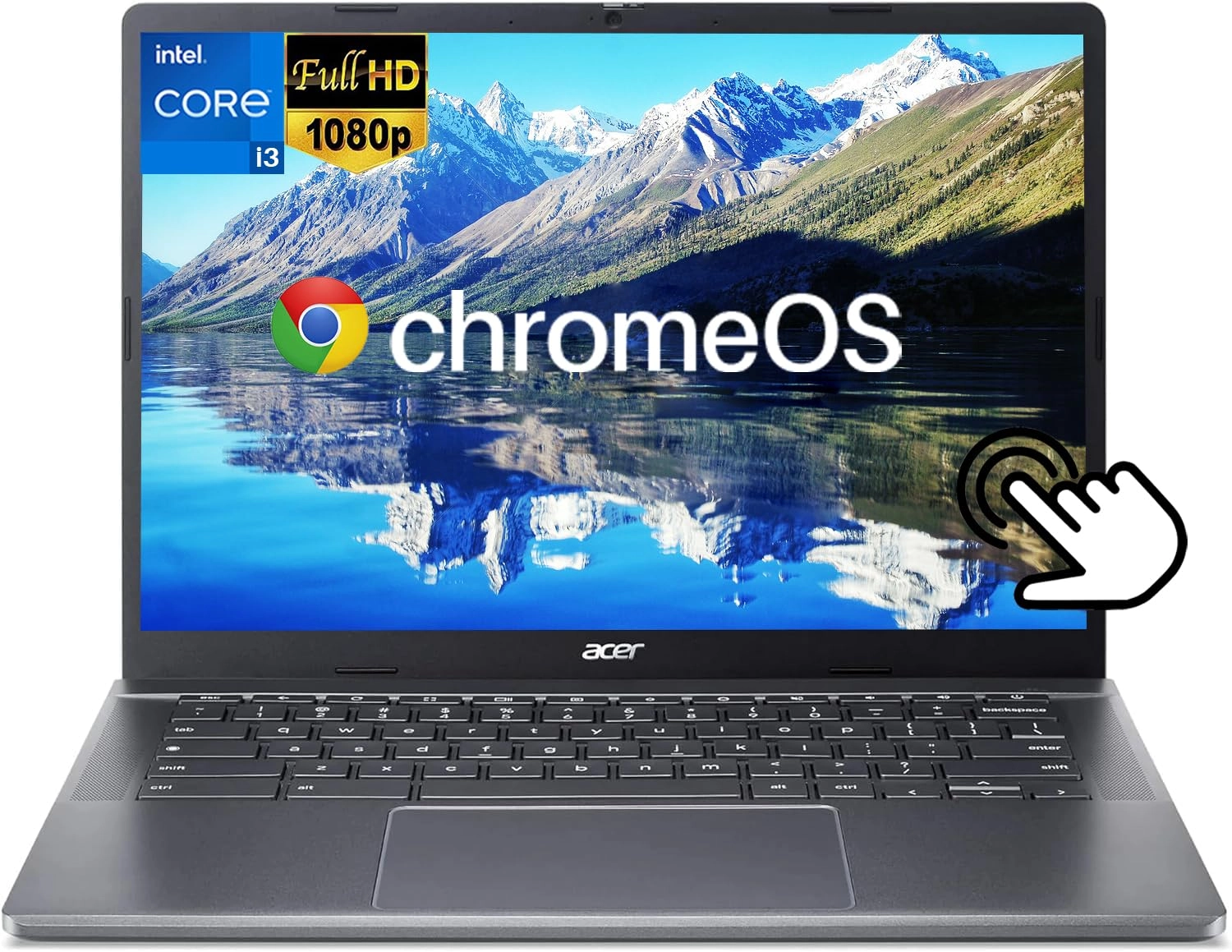 acer Chromebook Laptop Chromebook Plus 514 - 14'' Core i3-N305 8GB DDR5 512GB SSD