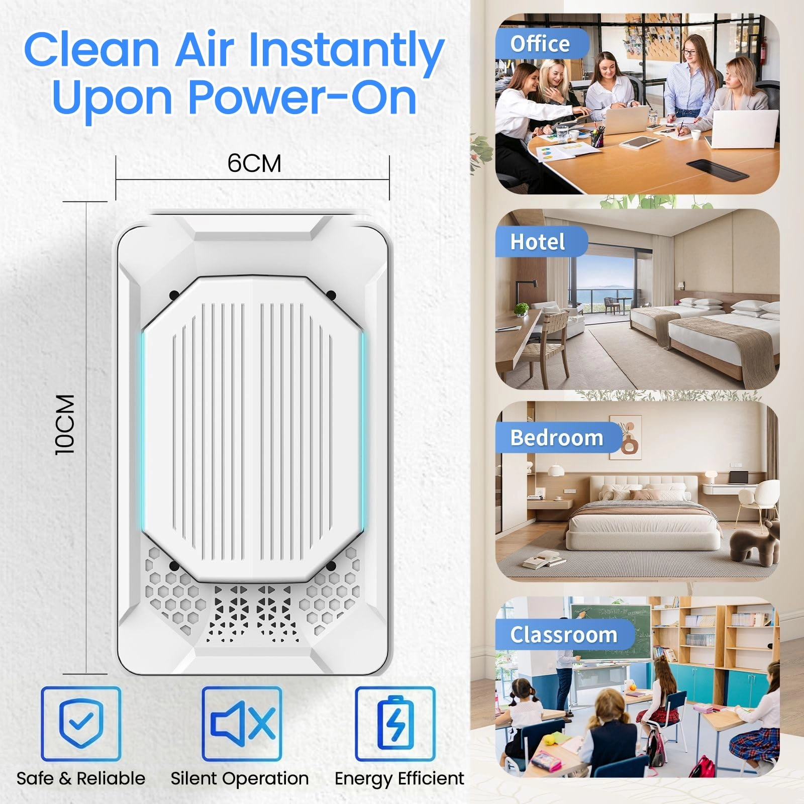 Air Purifier - 2PCS Filter-Free