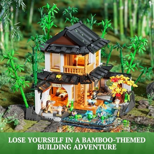 Bambushaus - Retro Chinese Garden Shed & Tree House 2432 pcs
