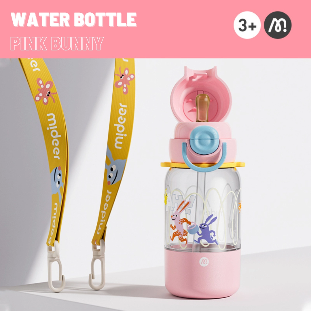 Pink Bunny Water Bottle - 590 ml