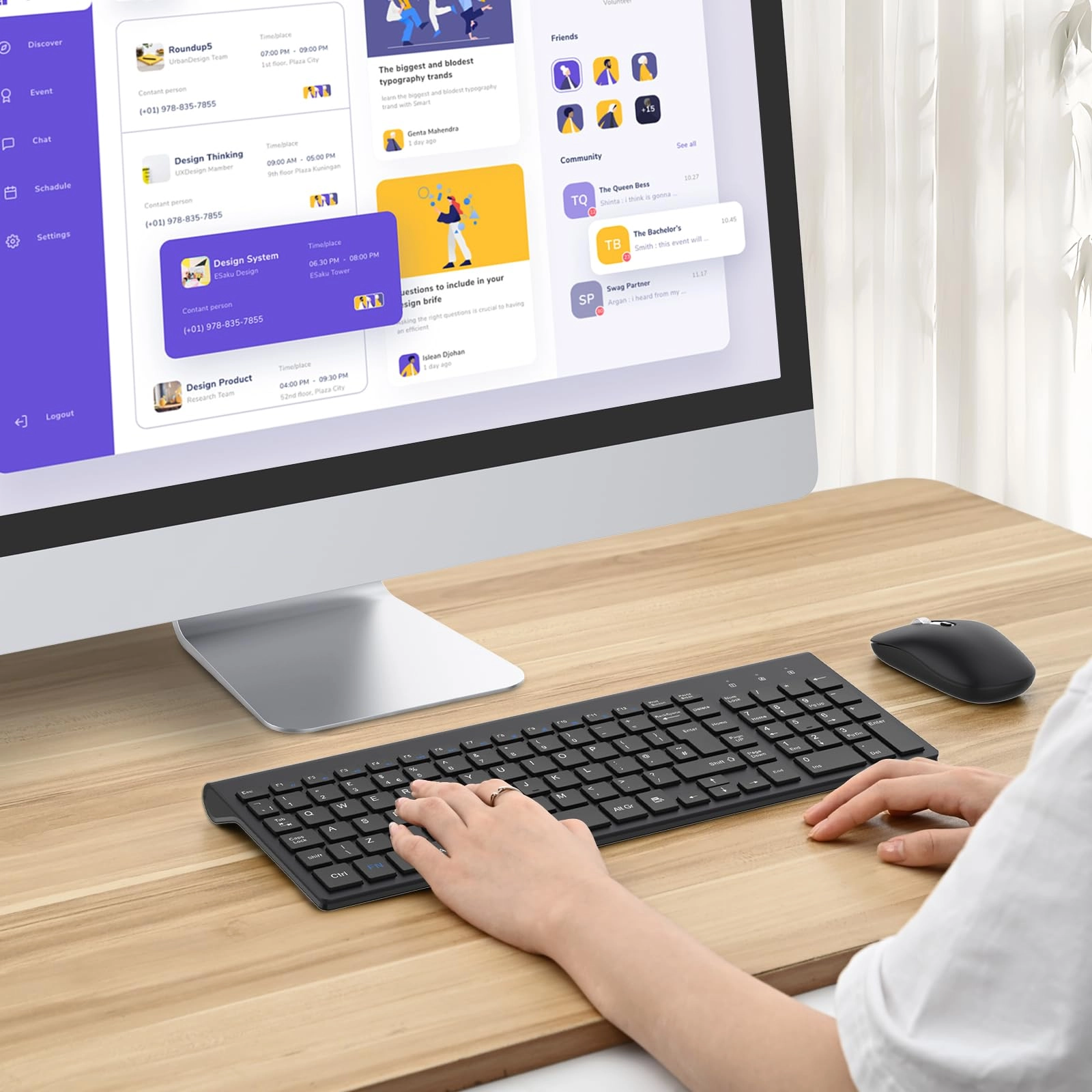 Wireless Keyboard Mouse Combo - UK Wireless