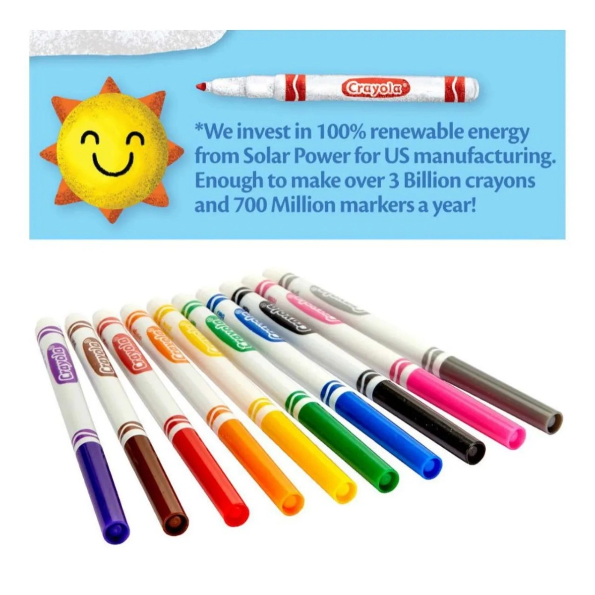 Ultraclean Washable Fine Line Colormax Markers - 12 Multi Colour Fine Line