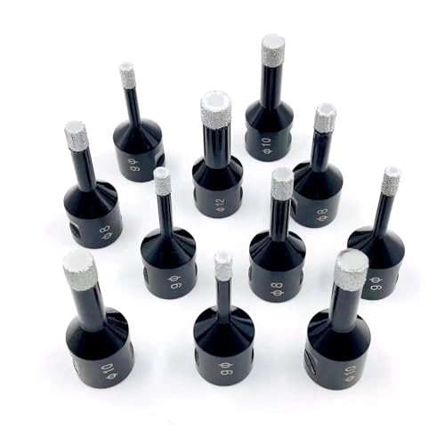 M14 Thread Dry Vacuum Brazed Diamond Drilling Hole - 1.0 Count 10mm