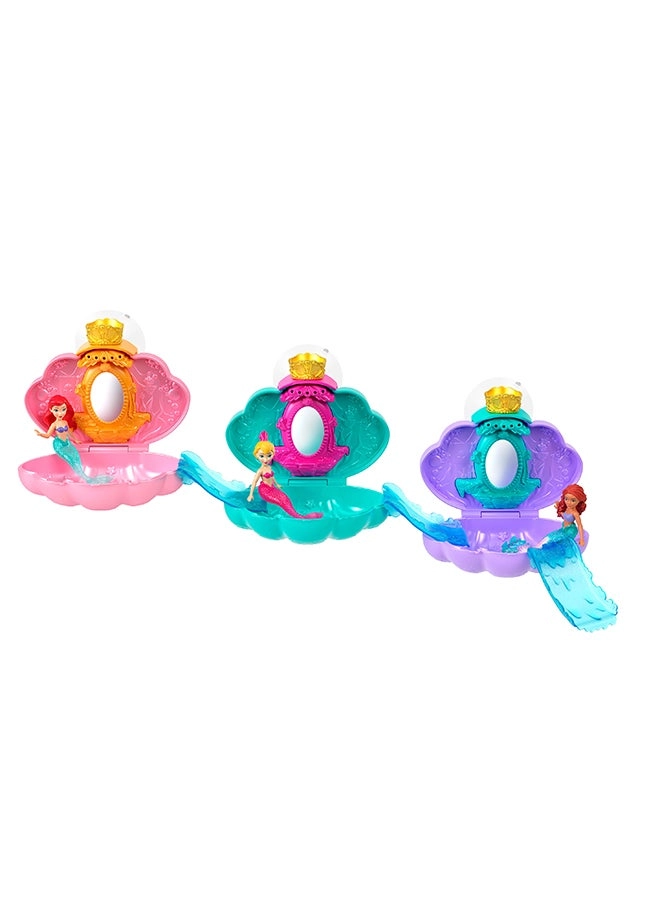 Disney Mermaid Bath Reveal - Shell Playset Slides Ages 3+