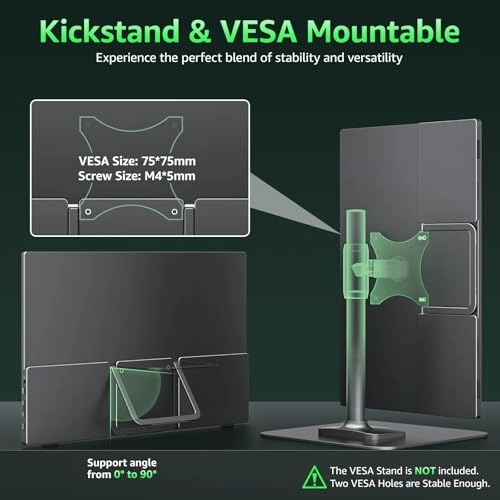 Portable Monitor - 1080P FHD 15.6 Inch