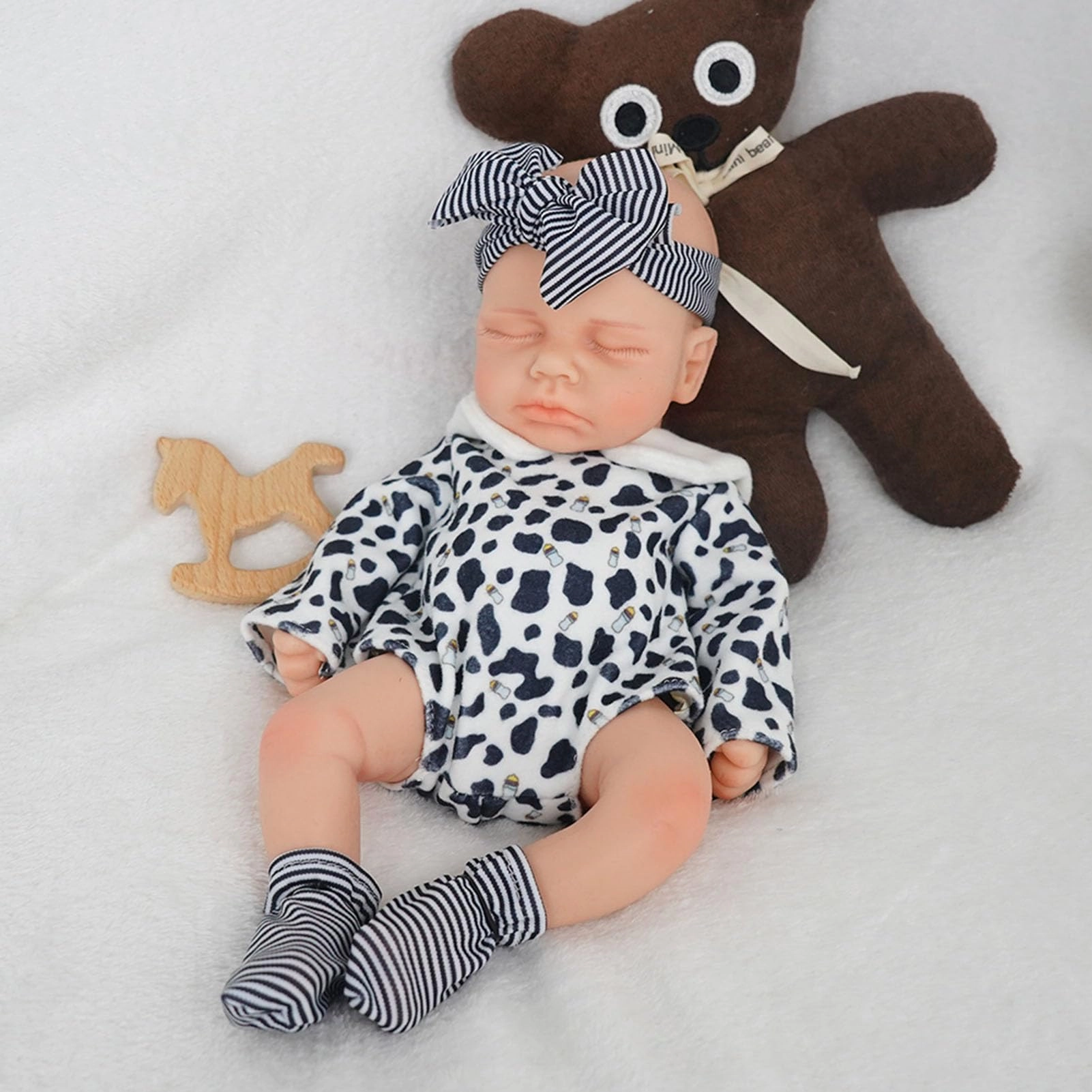 Reborn Baby Doll - Boy 12.2 Inch Silicone Gift Set