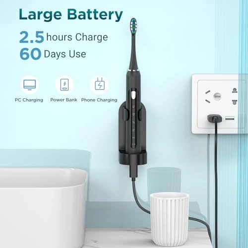 Y02 - 5 Modes 40000VPM 8 Brush Heads