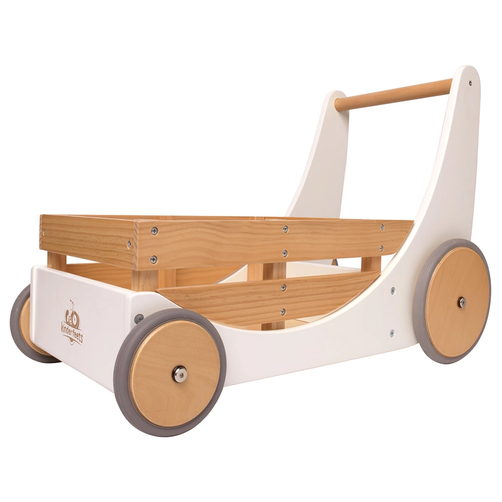 Kinderfeets Cargo Walker - Wooden White