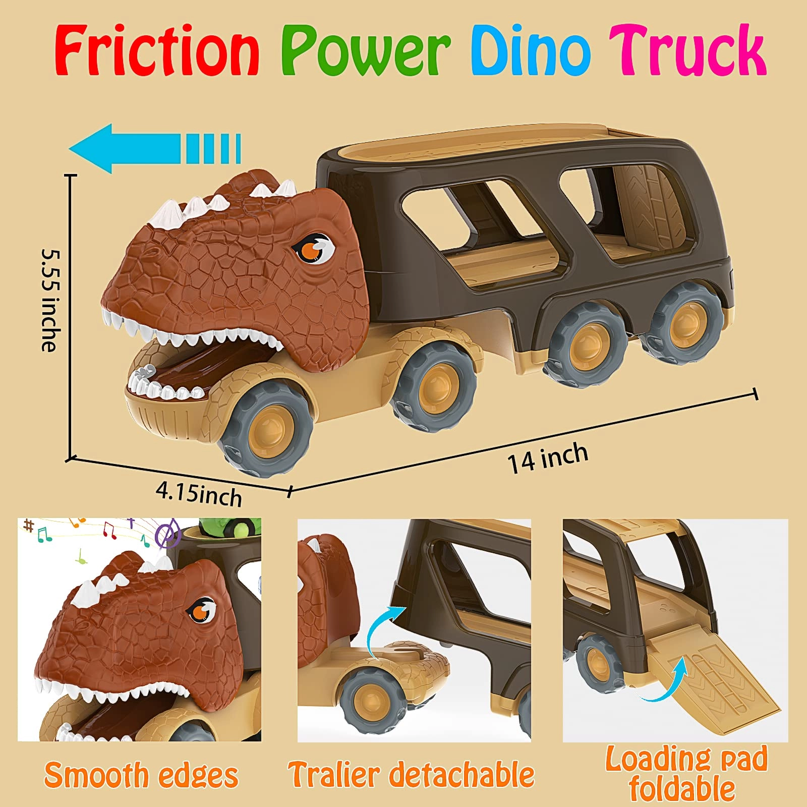 Dinosaur Car Set - 4 Pack Dinosaur