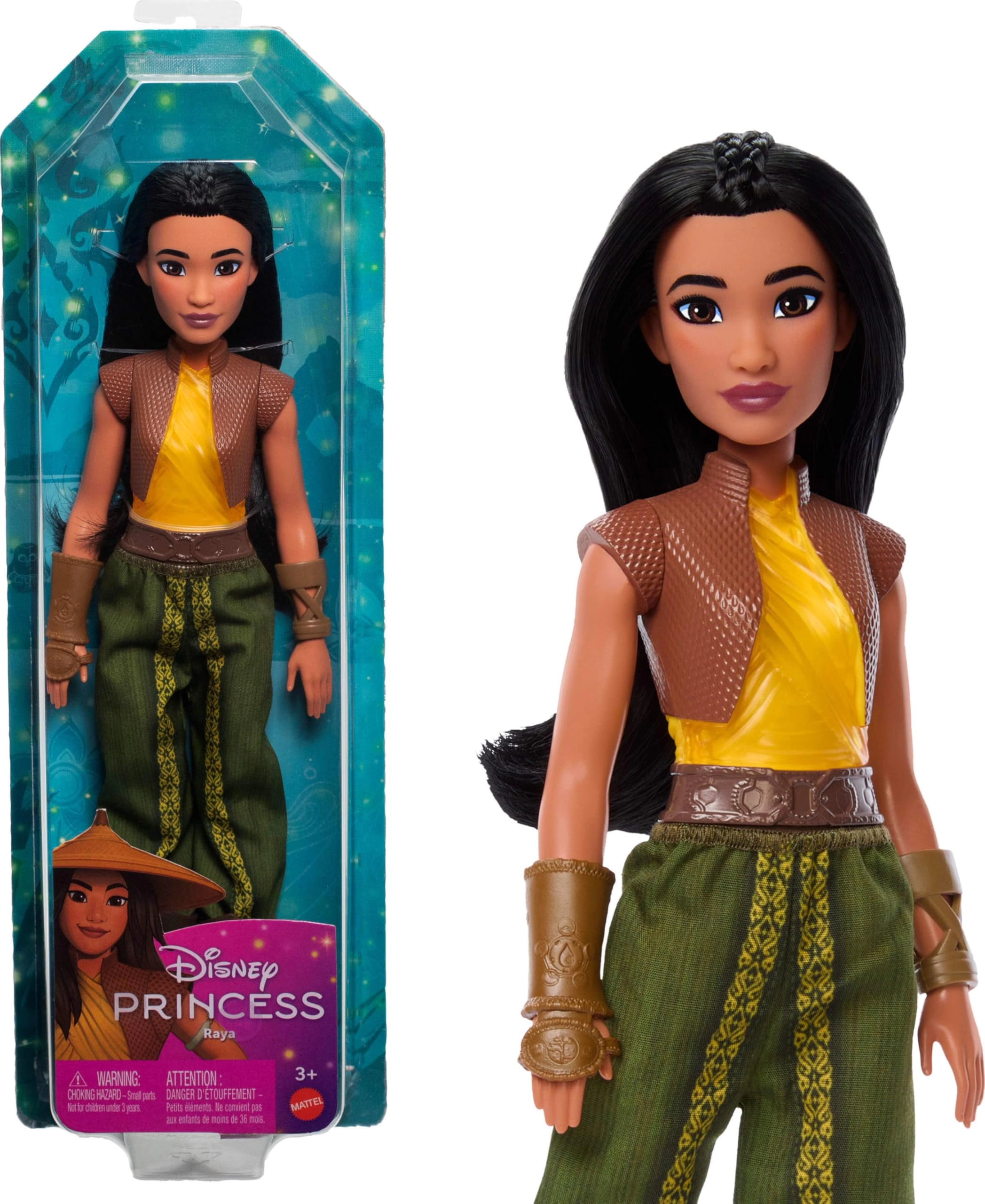 Mattel Raya Fashion Doll - Plastic Sparkling Clothing and Accessories Ages 3+