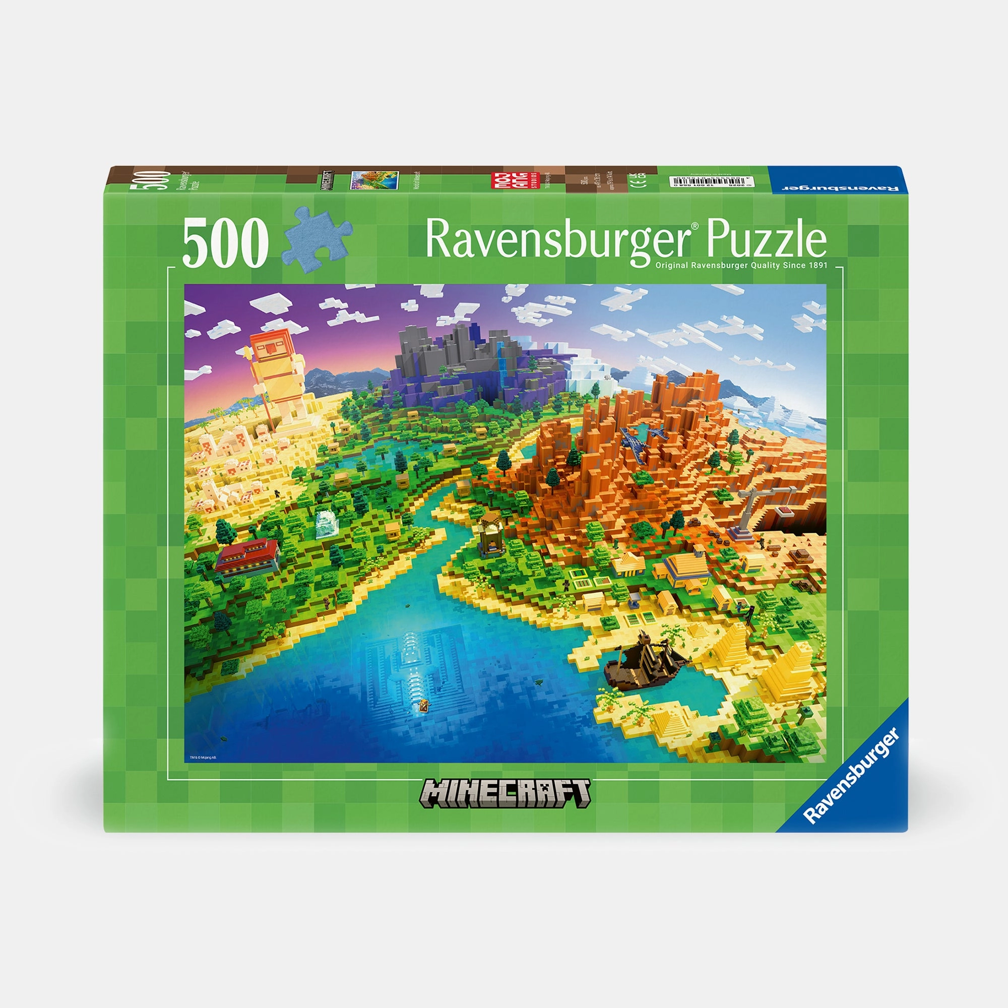 Ravensburger Puzzle World Of Minecraft Puzzle (B363771) - 500 pcs