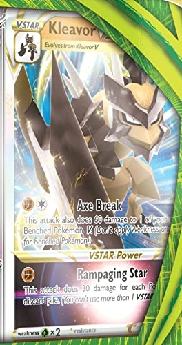 Kleavor VSTAR Collection Box - 6 Pokmon TCG booster packs etched foil promo card