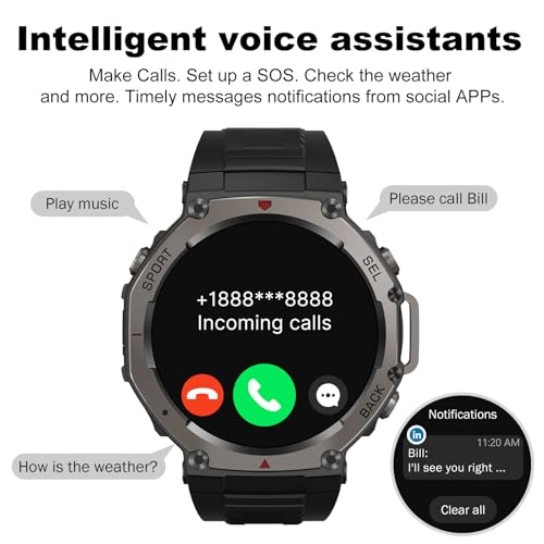 Rugged Smart Watch 46mm Metal GPS