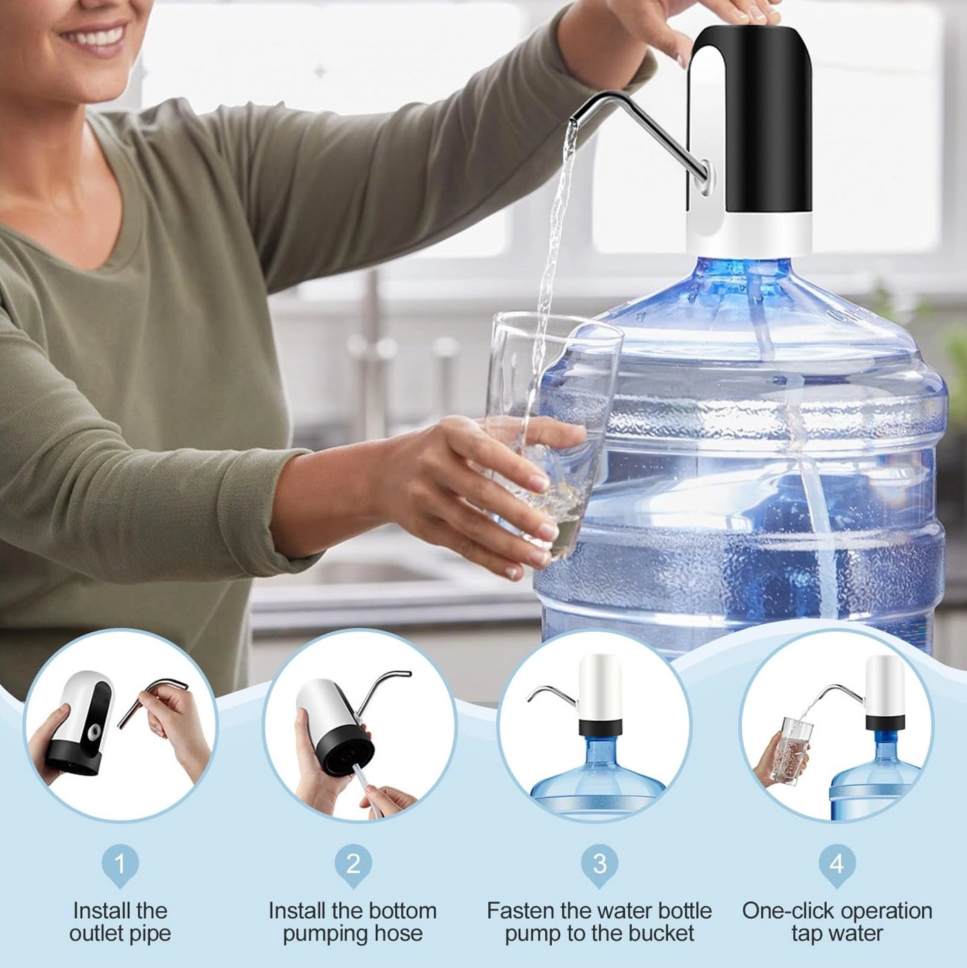 Electric Water & Oil Dispenser Pump - 20L