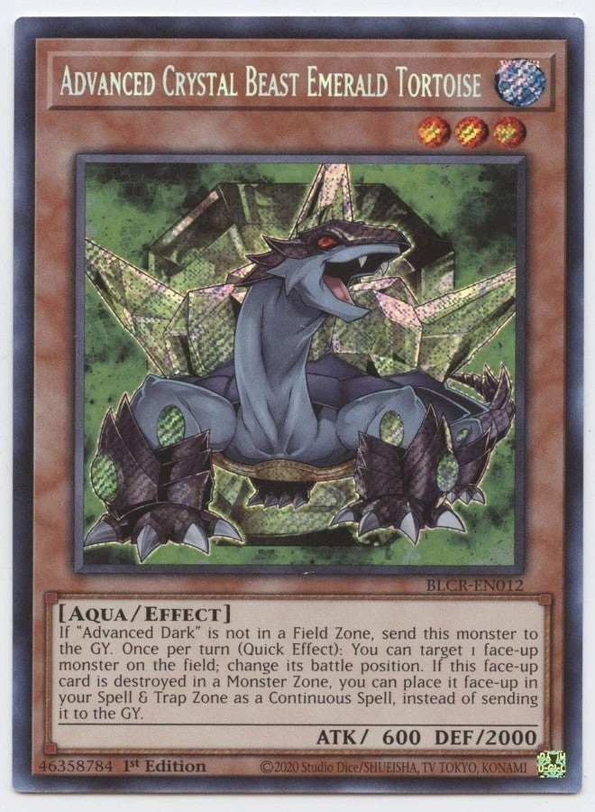 Yu-Gi-Oh! Advanced Crystal Beast Emerald Tortoise BLCR-EN012