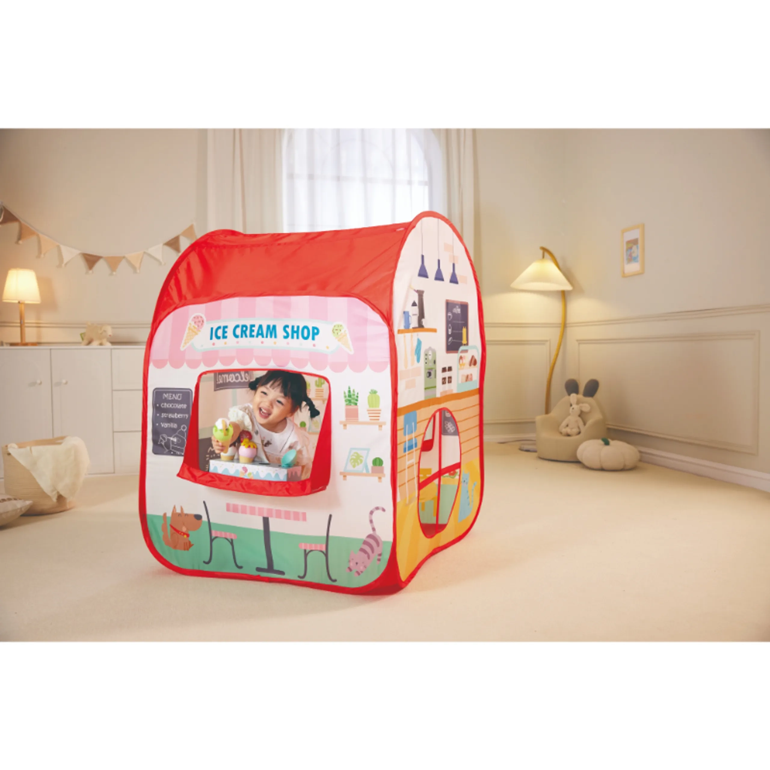My First Shop Ice Cream & Burgers Play Tent - 1