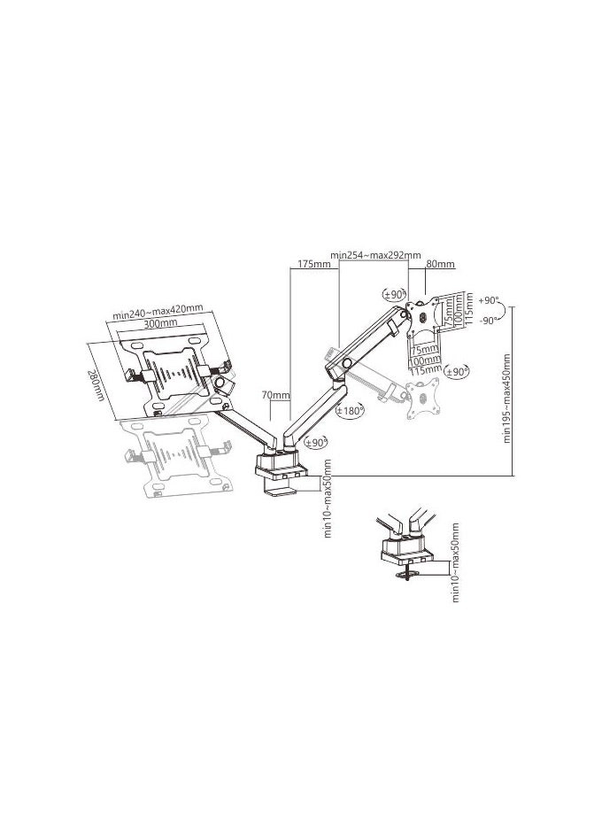 LDT20-C024ML - 32 in VESA 75x75/100x100
