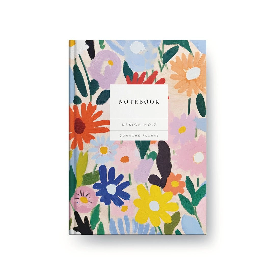 Ohh Deer Design No.7 Gouache Floral A5 Hardcover