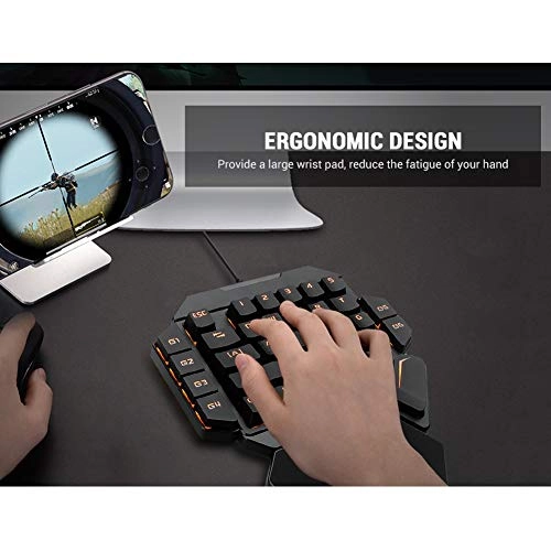 One-Handed Gaming Keyboard - Wireless