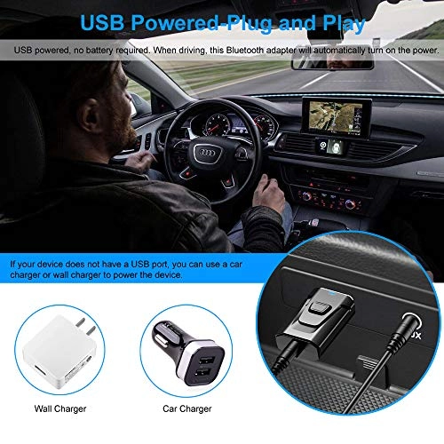Bluetooth Car Aux Adapter - 5.0 3.5mm USB