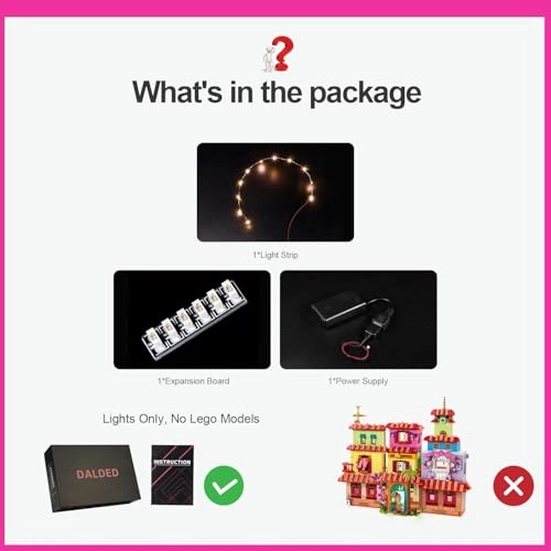 LED Light Kit for LEGO The Magical Madrigal House 43245
