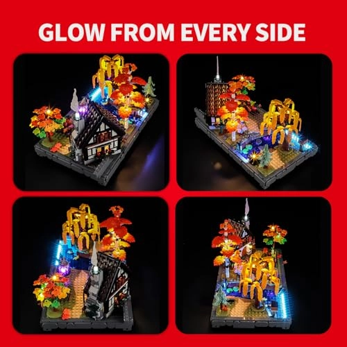 Light Kit - Compatible with Lego Icons Autumn Cottage Garden 11372