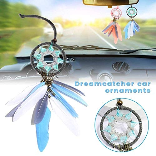 Dreamcatcher - Siderosphere, feathers, lines, wood beads.