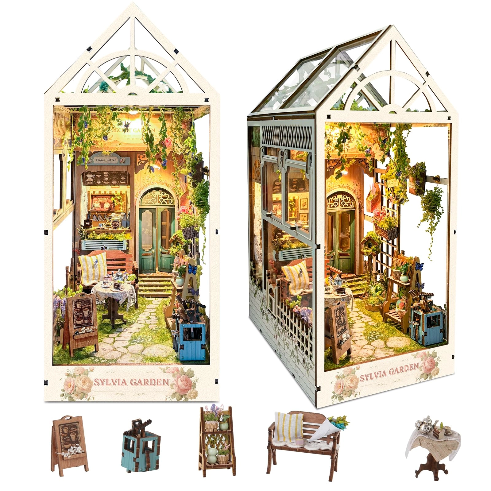 SUDOPOR Book Nook Kit - Sylvia Garden