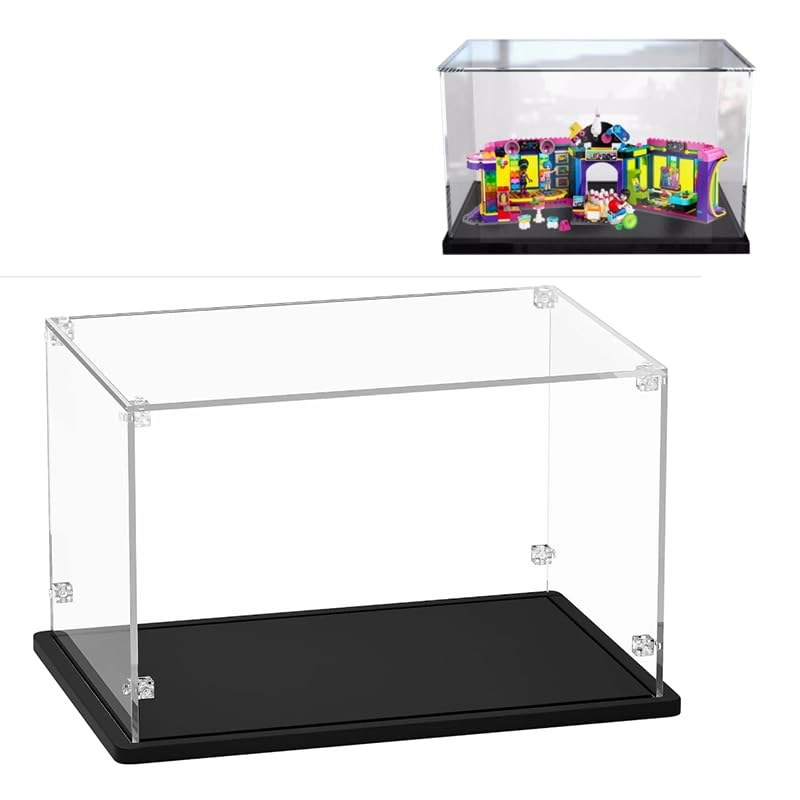 HCAEIOFJ Display Case (41708) - Black Bottom 15.74x9.84x9.84in.