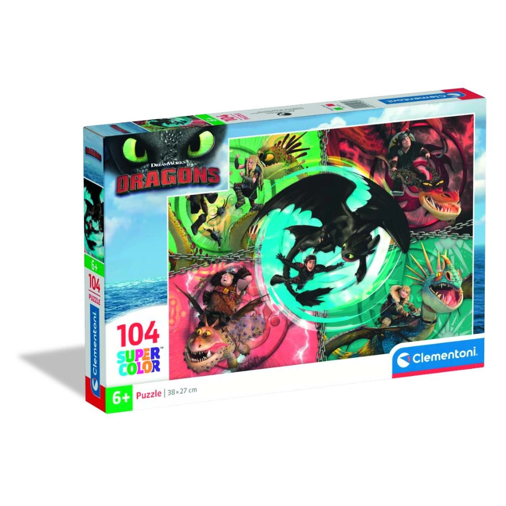 How to Train your Dragons Puzzle (ALGT-25035) - 104 pcs