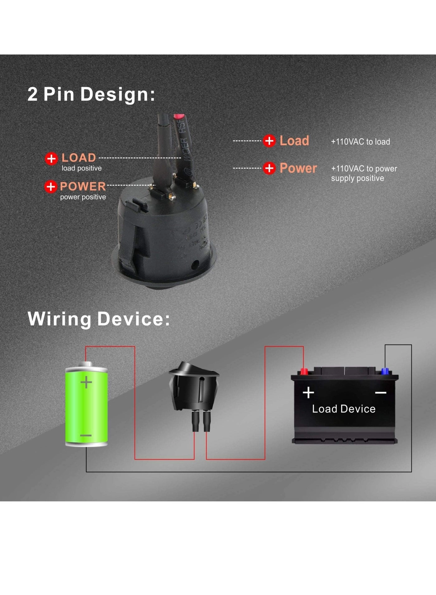 KCD1 Mini Round Rocker Switch - 10 pcs