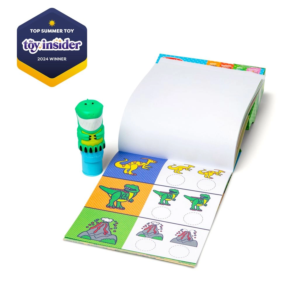 Dinosaur Activity Sticker Book Stamper 300 pcs