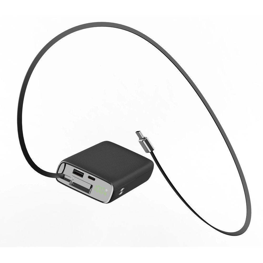 Powerology Retractable Cable Power Bank - 20000mAh 35W