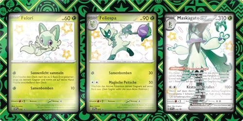 Pokémon Felori + Feliospa + Maskagato ex - German 3pcs