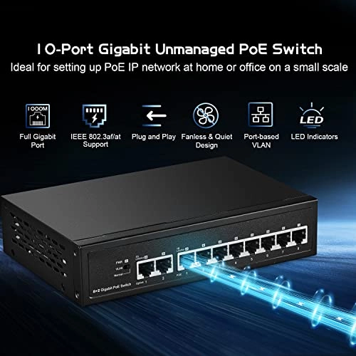10x1G POE 10-Ports