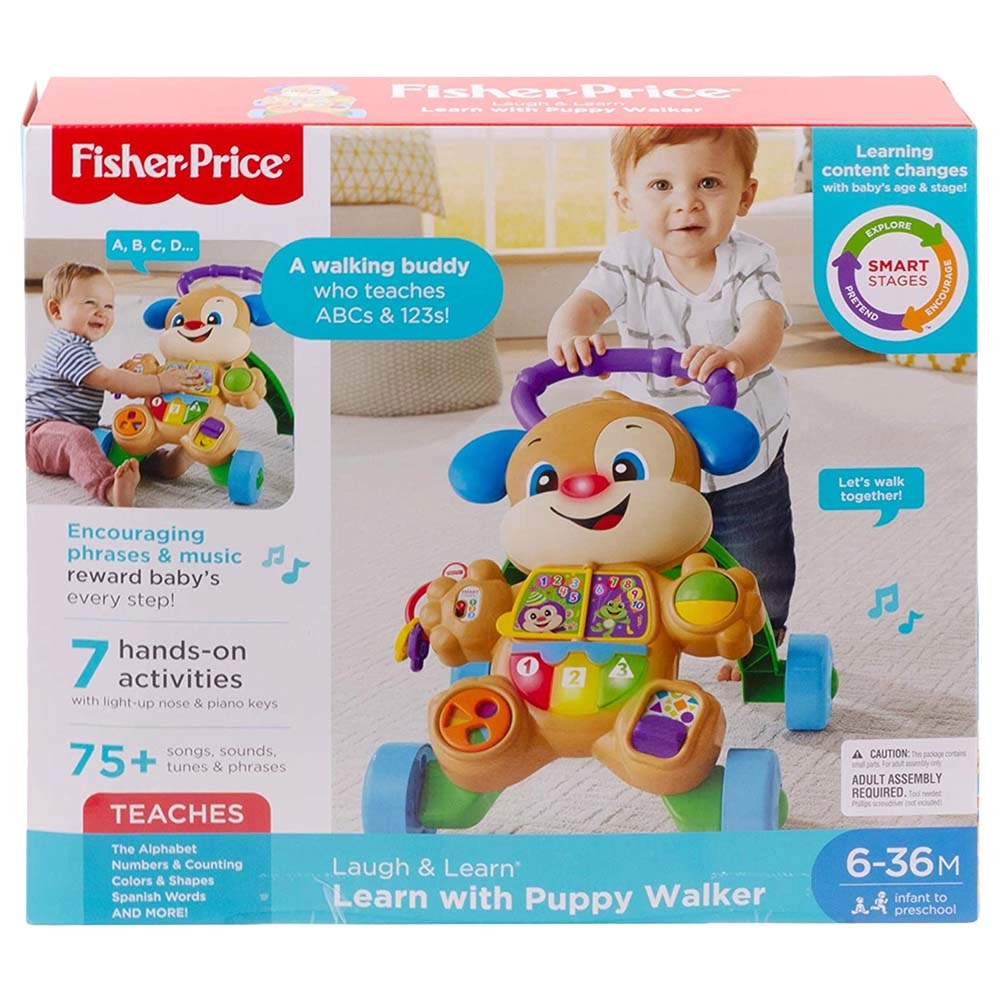 Laugh & Learn Smart Puppy Walker - 3 Smart Stages 6-36 months
